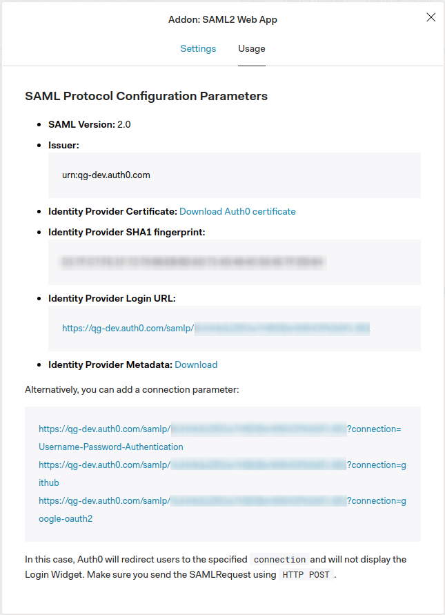 SAML2 - Identity Provider Metadata