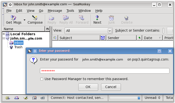 SeaMonkey password