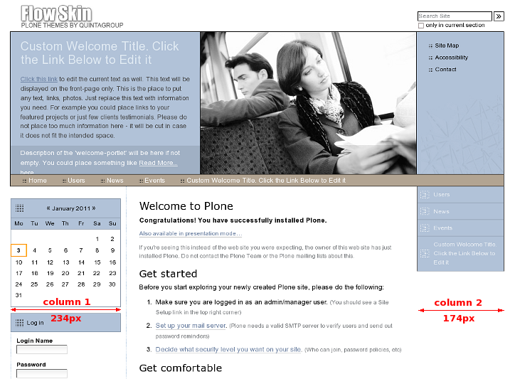 Part 4 Change Flow Plone 3 Theme Columns Width Quintagroup