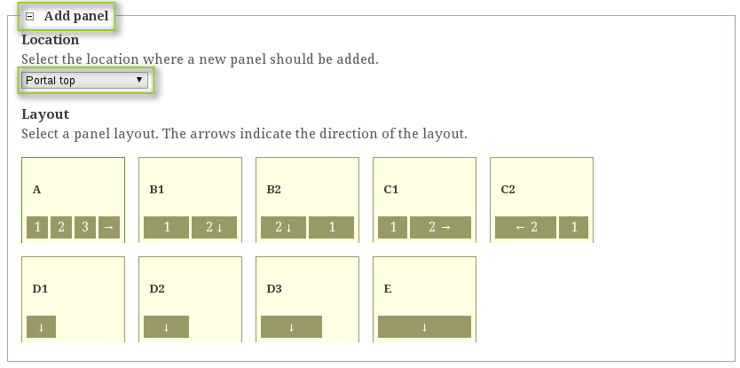 Green Bean plone theme add panel.png