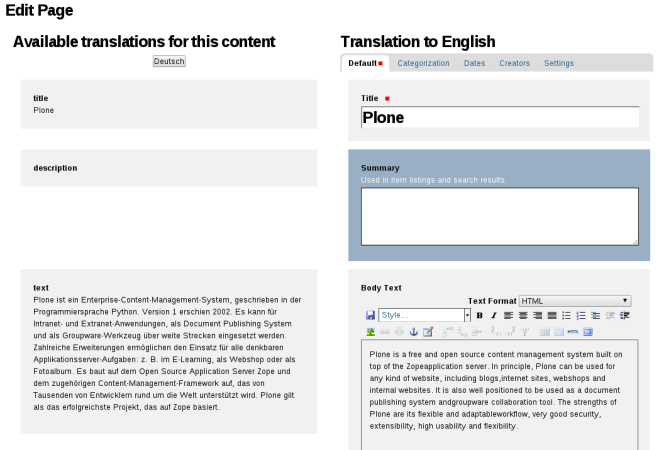 plone.app.multilingual babel view