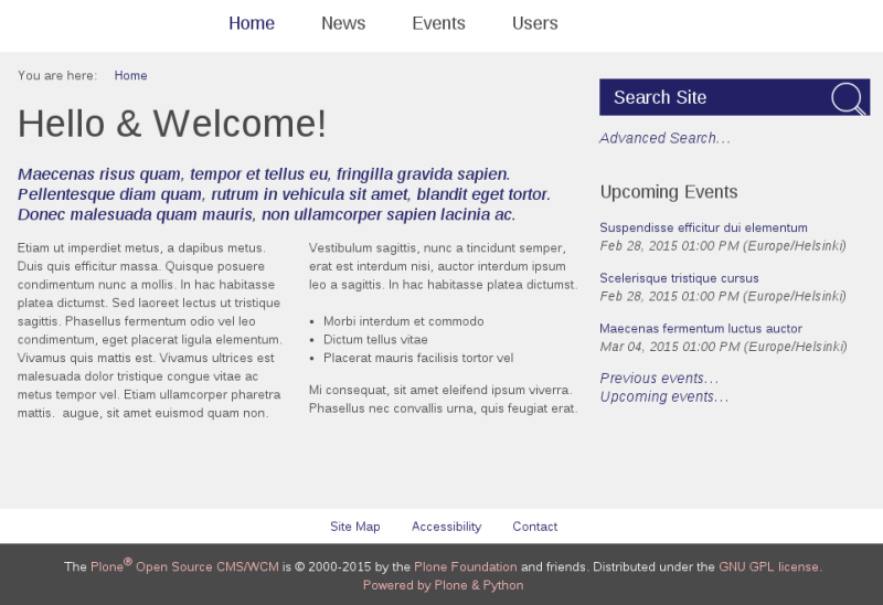 Sliced Plone theme text color purple