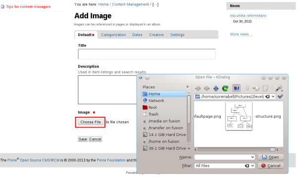 Plone Add image 